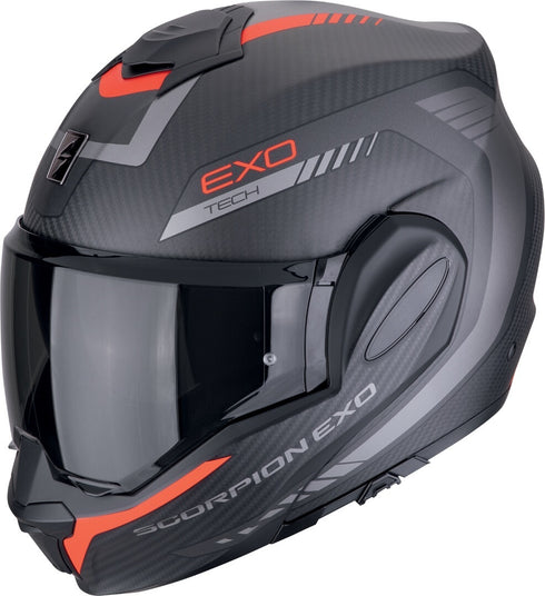 Casca Moto Flip-up Scorpion Exo-Tech Evo Carbon Cosy