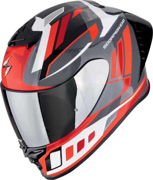 Casca Moto Integrala Scorpion EXO-R1 Evo II Air Vital Alb/Roșu/Gri