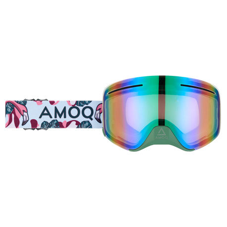 Ochelari Snow AMOQ Vision Vent+ Magnetic Goggles Navy-Gold - Gold Mirror
