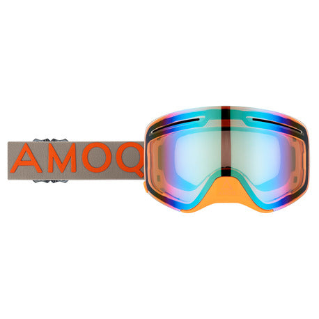 Ochelari Snow AMOQ Vision Vent+ Magnetic Goggles Orange-Black - Silver Mirror