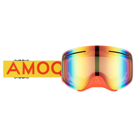 Ochelari Snow AMOQ Vision Vent+ Magnetic Goggles Yellow/Red - Red Mirror