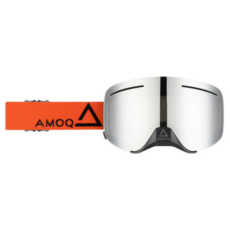 Ochelari Snow AMOQ Vision Vent+ Magnetic Goggles Orange-Black - Silver Mirror