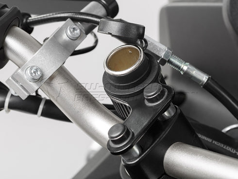 SW-MOTECH Cigarette lighter socket with cable harness. Water resistant. Cable 160 cm length. 12 V