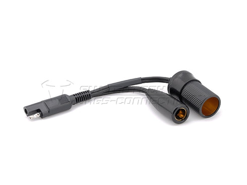 SW-MOTECH Cigarette lighter and DIN power socket for SAE. Y-connection.