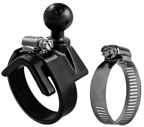 Ram Mounts RAM V BASE BALL AND STRAPS 1/2"-2"