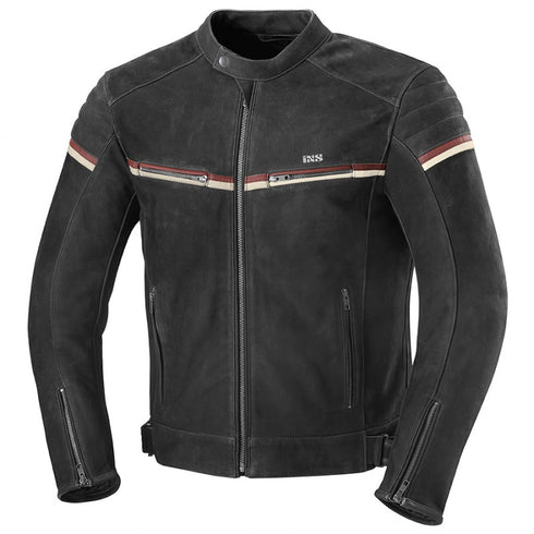 IXS Geaca Piele Flagstaff Negru