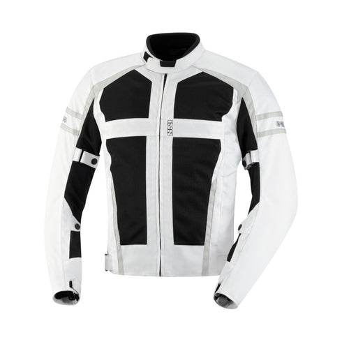 IXS ANDOVER Jacheta Textil Alb-Negru-Gri mesh