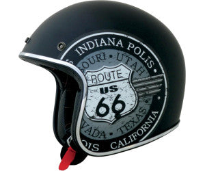 Casca Moto AFX FX-76 Route 66 Flat Black