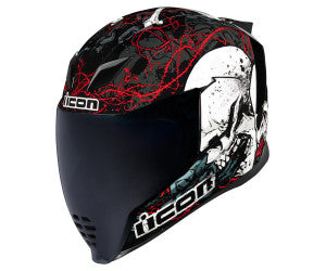 Casca Moto Icon Airflite Skull 18 Black