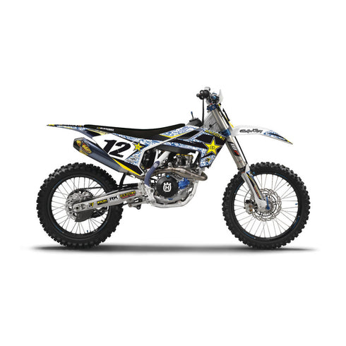 ROCKSTAR ENERGY GRAPHIC KIT + SEAT COVER Husqvarna FE/FC/TE
