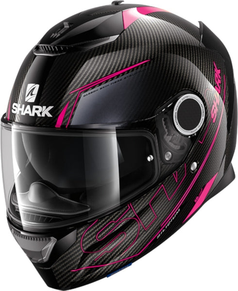 Casca Moto Integrala Shark Spartan Carbon Silicium Black/Pink