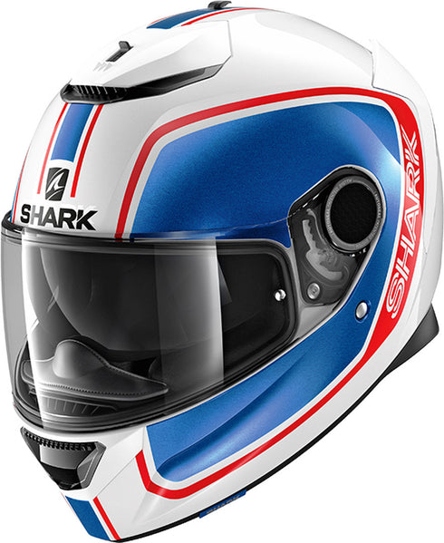 Casca Moto Integrala Shark Spartan Priona Blue/White