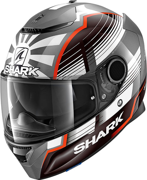Casca Moto Integrala Shark Spartan Replica Zarco Malaysian GP Silver