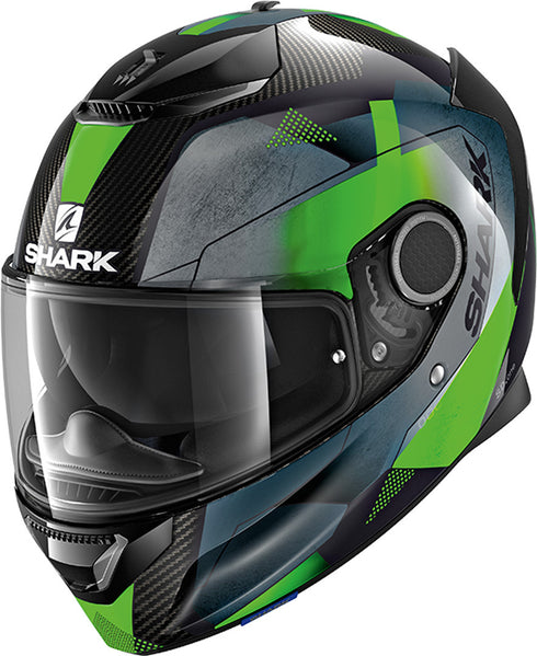 Casca Moto Integrala Shark Spartan Carbon Kitari Green