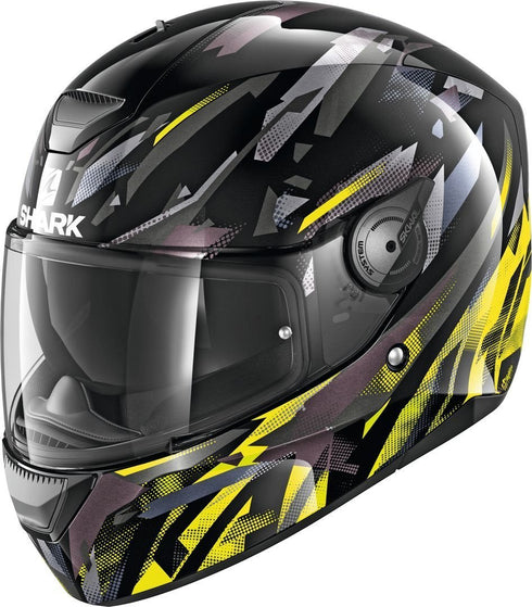 Casca Moto Integrala Shark D-Skwal Kanhji Black/Yellow