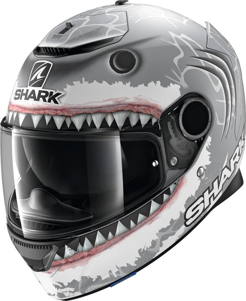 Casca Moto Integrala Shark Spartan Replica Lorenzo White Shark Mat Helmet