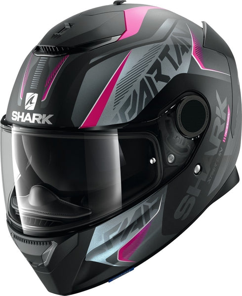 Casca Moto Integrala Shark Spartan Karken Mat Black/Pink