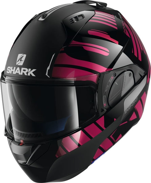 Casca Moto Flip-up Shark Evo-One 2 Lithion Dual Black/Pink