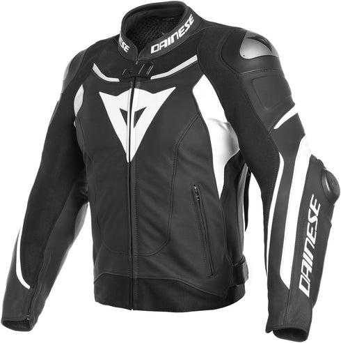 Geaca Moto Piele Dainese Super Speed 3 Black/White 2019