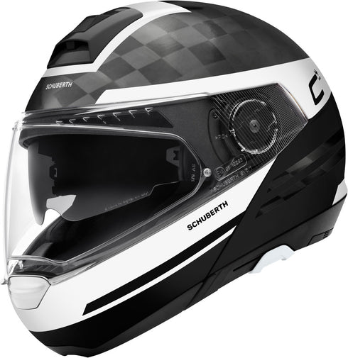 Casca Moto Integrala Schuberth C4 Pro Carbon Tempest Black/White