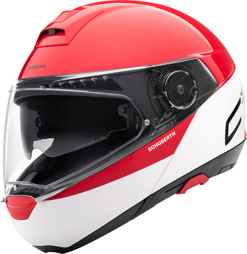 Casca Moto Flip-Up Schuberth C4 Pro Swipe White/Red