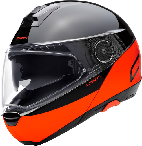Casca Moto Flip-Up Schuberth C4 Pro Swipe Black/Orange