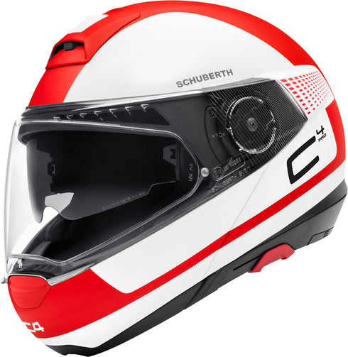 Casca Moto Flip-Up Schuberth C4 Pro Legacy White/Red