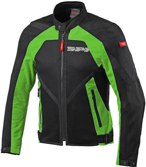 Geaca Moto Spidi Netstream Tex Black/Green