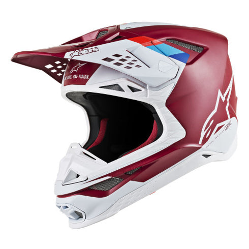 Casca Moto Enduro Alpinestars 2020 Supertech M8 Contact Dark Red