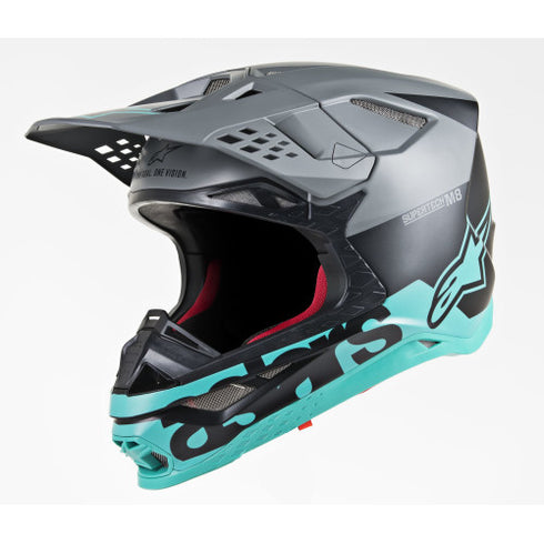 Casca Moto Enduro Alpinestars 2020 Supertech M8 Radium Black Gray