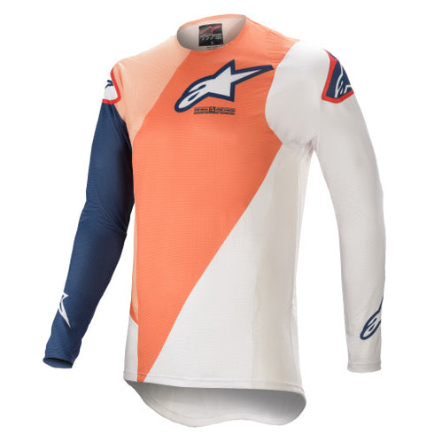 Tricou Enduro Alpinestars 2021 Supertech Blaze Orange/Dark Blue