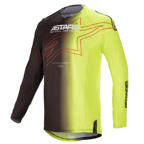 Tricou Enduro Alpinestars 2021 Techstar Phantom Black/Yellow Fluo