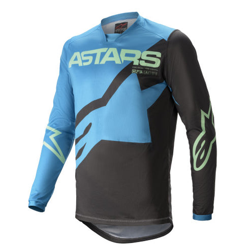 Tricou Enduro Alpinestars 2021 Racer Braap Ocean Blue/Mint
