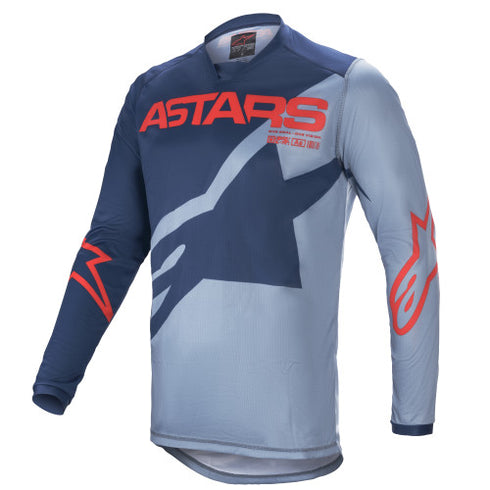 Tricou Enduro Alpinestars 2021 Racer Braap Dark Blue/Light Blue