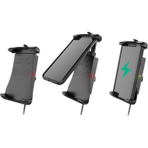 Ram Mounts Quick-Grip™ Waterproof Wireless Charging Holder with Charger