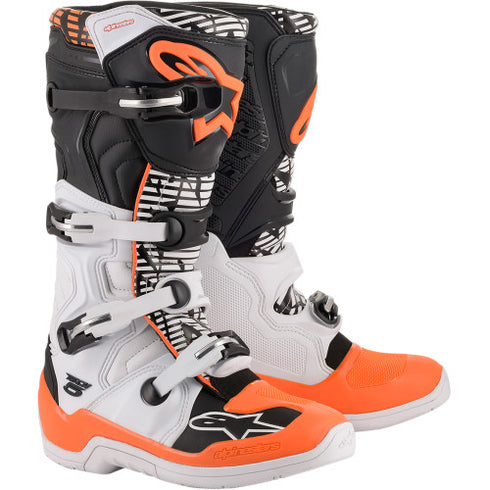 Cizme Moto Alpinestars Tech 5 White Black Orange Fluo