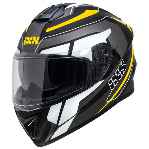 Casca Moto IXS 216 2.2 GREY-BLACK-NEON YELLOW