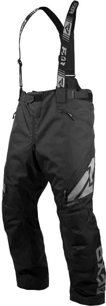 Pantaloni Snow FXR Clutch FX Bib Pants Black Gray