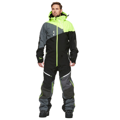 Combinezon snow Sweep Drifter Coverall, Grey/Black/Yellow