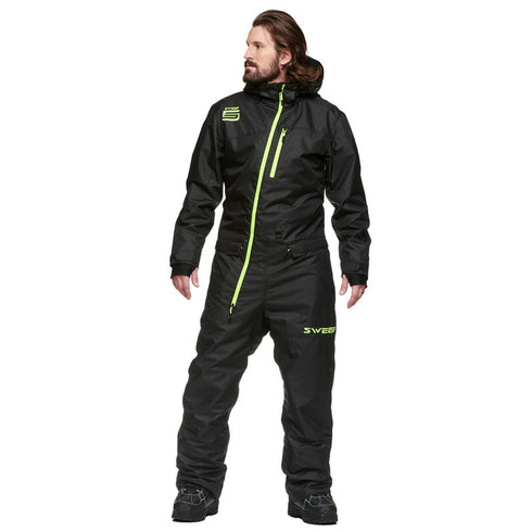 Combinezon snow Sweep Inversion Coverall, Black/Yellow