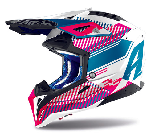 Casca Enduro Airoh Helmet Aviator 3 Wave pink gloss