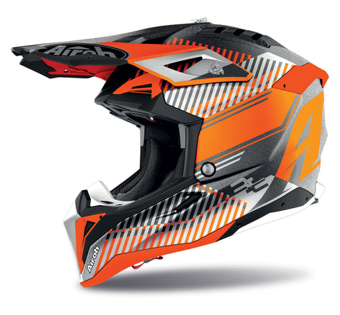 Casca Enduro Airoh Helmet Aviator 3 Wave orange matt