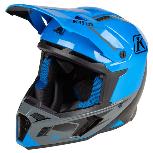 Casca Enduro Klim 2022 F5 Legion Electric Blue Lemonade