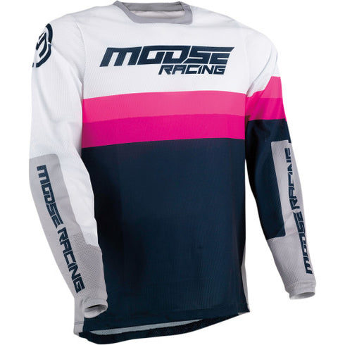Tricou Enduro Moose Racing 2021 Sahara Navy White Magenta