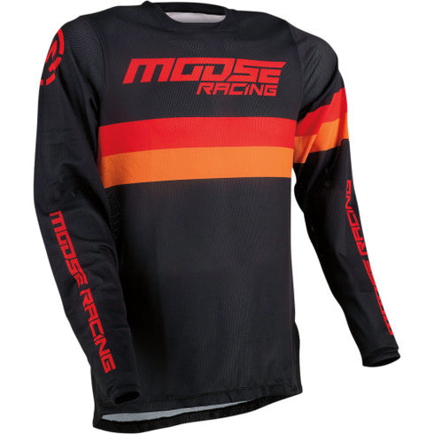 Tricou Enduro Moose Racing 2021 Sahara Black Orange Red
