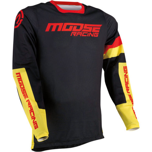 Tricou Enduro Moose Racing 2021 Sahara Black Red Yellow