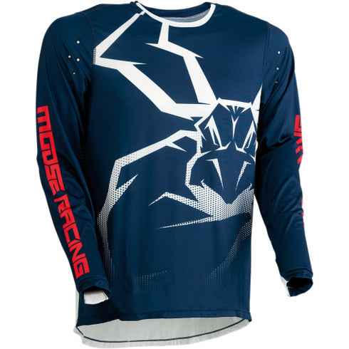 Tricou Enduro Moose Racing 2021 Agroid Navy White
