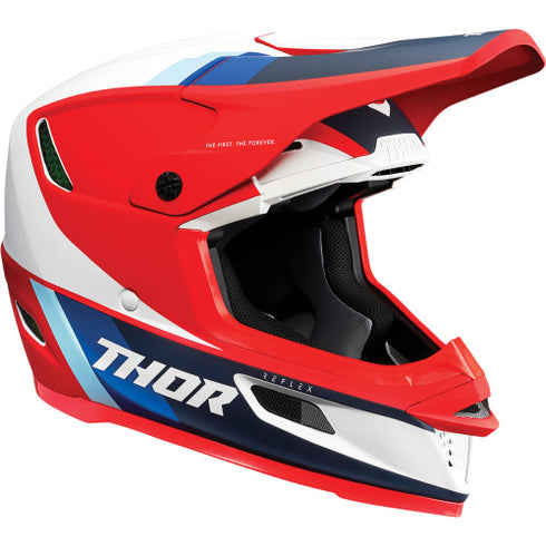 Casca Enduro Thor 2021 Reflex Apex MIPS ECE Helmet Red White Black