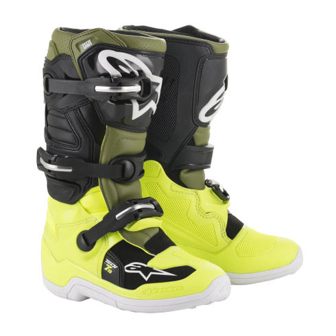 Cizme Moto Junior Alpinestars Tech 7S Yellow Fluo Green