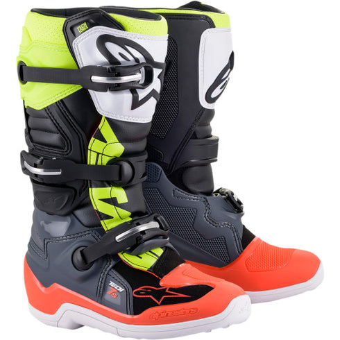 Cizme Moto Junior Alpinestars Tech 7S Black Red Yellow